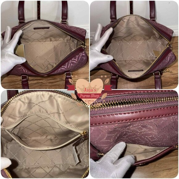 💟Michael Kors Signature Canvas-Leather Satchel & Crossbody Purse💟 - Picture 9 of 17